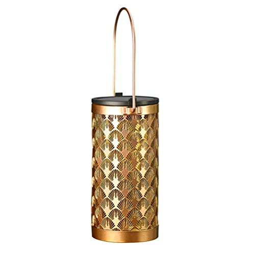 Uonlytech 1stück Solar Laterne Aus Eisen Dekorative Solarlampe Für Außen Rostfreies Design Für Garten Balkon Terrasse Elegante Hängelampe Roségold Uonlytech 1stück Solar Laterne Aus Eisen Dekorative Solarlampe Für Außen Rostfreies Design Für Garten Balkon Terrasse Elegante Hängelampe Roségold von Uonlytech