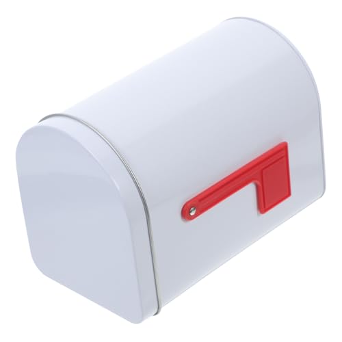 Uonlytech Weißblech Briefkasten für Kinder Geschenkbox Metall Kleiner Postkasten zur Pfostenmontage Dekorativ für Zuhause und Büro Aufbewahrung für Süßigkeiten und Kekse von Uonlytech