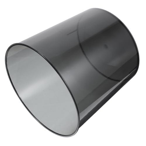 Uonlytech Tischmülleimer mit Deckel Multifunktionaler Abfallbehälter für Büro Haushalt und Studium Transparente Graue Farbe für Tisch und Schreibtisch Geruchsneutraler Abfallhalter von Uonlytech