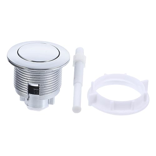 Uonlytech Toilettentaste Toilettenschalter Toilettenspülung Per Knopfdruck Austausch Der Spültaste Doppelter Druckknopf Wc-spültaste Wassertank Doppelspültasten Geteilter Typ Weiß Panzer Abs von Uonlytech