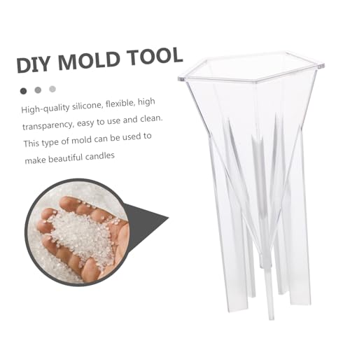 Uonlytech Transparentes Kunststoff Form für DIY Duftkerzen Robuste Kerzengießform Flexiblem Material Geeignet für Kreative Bastelprojekte und Einzigartige Seifen und Kerzenherstellung von Uonlytech