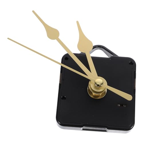 Uonlytech Uhrwerk Mechanismus mit Zeigern für DIY Wanduhr Geräuschloser Leichter Uhrwerkersatz für Verschiedene Uhrmodelle und Bastelprojekte Installieren Verwenden von Uonlytech