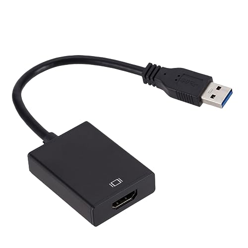 Uonlytech 1080p USB 3.0 auf Kabel Einfach Zu Bedienen für Projektor Laptop Desktop Schwarz USB auf Adapter Uonlytech 1080p USB 3.0 auf Kabel Einfach Zu Bedienen für Projektor Laptop Desktop Schwarz USB auf Adapter von Uonlytech