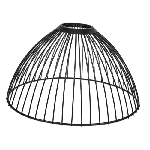 Uonlytech Vintage Metall Lampenschirm Industrial Metall Käfig Lampenschirm mit Geometrischem Design und Verdrehter Oberfläche für Deckenleuchten Steh Tischlampen im Industrial Stil von Uonlytech