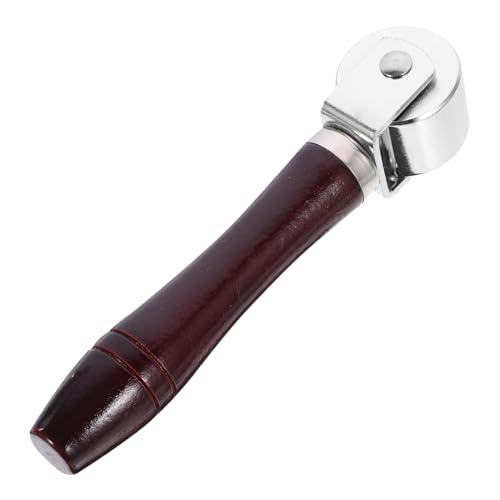 Uonlytech Vinyl-walzenwerkzeug Quilt-presswalze Nahtroller Aus Messing Quiltwalze Aus Leder Handrolle Leder Handwerk Rolle Lederrollen Rollenwerkzeug Teppichrolle Holz von Uonlytech