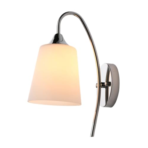 Uonlytech 1stück Moderne Wandleuchte Aus Glas Für Schlafzimmer Flur Küche Lampenfassung Elegantes Design Einfache Installation Dekorative Beleuchtung Für Wohnräume Und Bars von Uonlytech