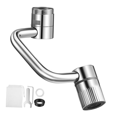 Uonlytech Wasserhahnverlängerung Einfache Installation Multifunktionaler Wasserhahn Universell Drehbar Schwenkbarer Wasserhahn Verlängerungshahn Multifunktionaler Wasserhahnaufsatz von Uonlytech