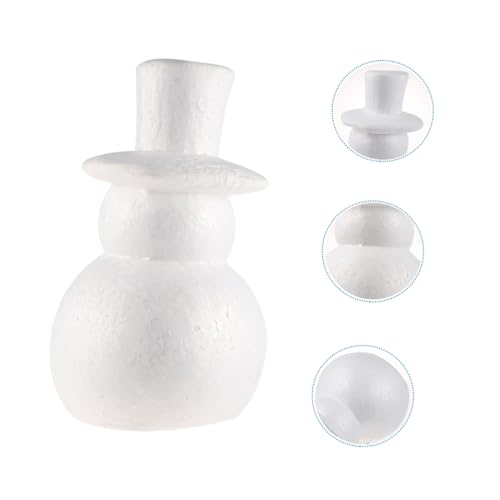Uonlytech Weihnachts DIY Schneemann Weiß Unfertige Figur Bastelset für Zuhause Party Dekoration Leicht und Robust von Uonlytech