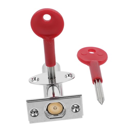 Uonlytech Zinklegierung Mortise Lock für Feuerwehrtüren Verstecktes Tubewell Einsteckschloss mit Schlüssel Langlebig Einfache Installation Lang Korrosionsbeständig für Rohrleitungen und von Uonlytech