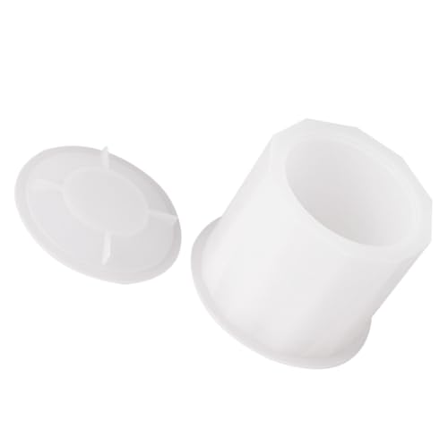 Uonlytech Zylindrische Aufbewahrungsbox Form Gehäuse Silikon Runde Zahl Für Hohlraum DIY Harzherstellung Schmuck Organizer Form Aufbewahrungsbox Form Kristall Epoxid Form von Uonlytech