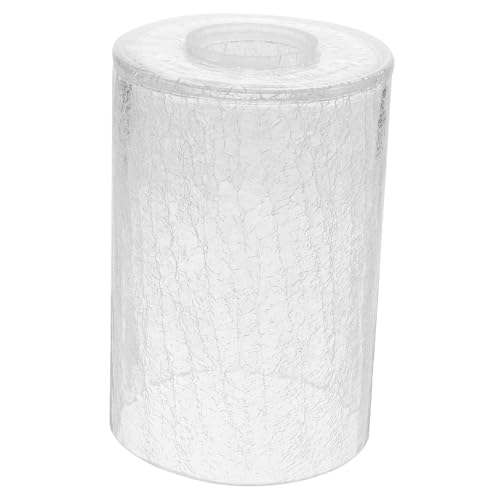 Uonlytech Zylindrischer Lampenschirm mit Crackle Oberfläche Einfacher und Praktischer Ersatzschirm für Tischlampen Geeignet für Schlafzimmer und Cafés von Uonlytech