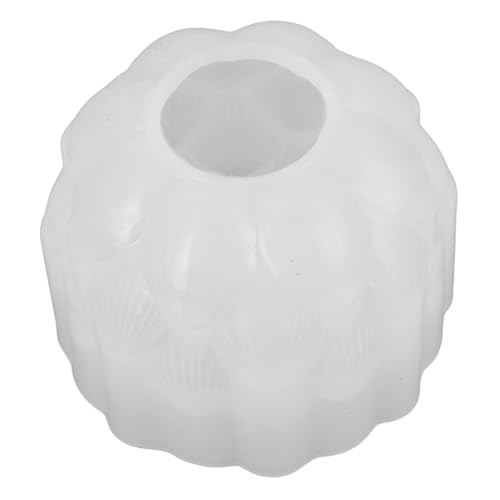 Uonlytech groß Lotusformen Form für Blumenkerzenhalter Form zur Herstellung von Kerzenständern Form für Kerzenhalter Gießform für Kerzenständer Kerze DIY Form Kieselgel Weiß von Uonlytech
