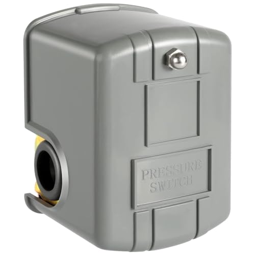 Uooduby 1-Teiliger Druckschalter für Brunnenpumpe, 30-50 Psi Wasserdruckschalter, 1/4 NPT-Innengewinde, Wasserpumpen-Druckkontrollschalter, Einfach zu Bedienen Uooduby 1-Teiliger Druckschalter für Brunnenpumpe, 30-50 Psi Wasserdruckschalter, 1/4 NPT-Innengewinde, Wasserpumpen-Druckkontrollschalter, Einfach zu Bedienen von Uooduby