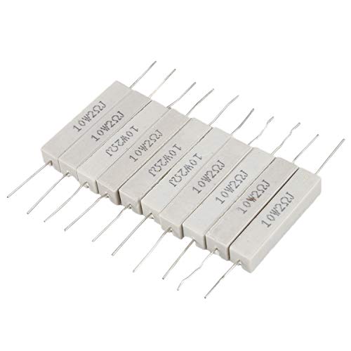 Uooduby 10 Stueck drahtgewickelt Keramik Zement Widerstand 2 Ohm 10W Watt von Uooduby