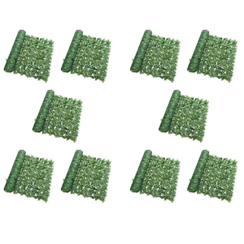 Uooduby 10 x künstliche Pflanzen, grüne Blätter, Zaunpaneele, Sichtschutzzaun, Sichtschutz für Zuhause, Garten, Hof, Dekoration, Outdoor-Wanddekoration Uooduby 10 x künstliche Pflanzen, grüne Blätter, Zaunpaneele, Sichtschutzzaun, Sichtschutz für Zuhause, Garten, Hof, Dekoration, Outdoor-Wanddekoration von Uooduby