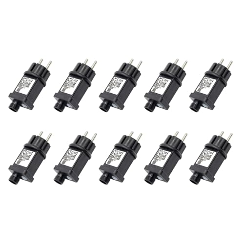 Uooduby 10X 24-V-Transformator-Stecker-Netzteil, Geeignet für Weihnachten, Halloween, LED-Geräte, Dekorationen, EU-Stecker Uooduby 10X 24-V-Transformator-Stecker-Netzteil, Geeignet für Weihnachten, Halloween, LED-Geräte, Dekorationen, EU-Stecker von Uooduby