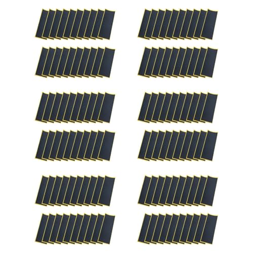 Uooduby 120 Teile/Los Schwarzes Brett Deck Ungeschnittene Klebeband Aufkleber Schwarze Schaumstoff Band Aufkleber 38 mm X 110 mm von Uooduby