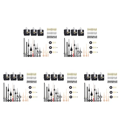 Uooduby 15 StüCk Langer Schaft Quarz Uhr Uhrwerk Mechanismus mit 15 Paar Zeigern und Ziffern Kit DIY Uhr Teile 31Mm Uooduby 15 StüCk Langer Schaft Quarz Uhr Uhrwerk Mechanismus mit 15 Paar Zeigern und Ziffern Kit DIY Uhr Teile 31Mm von Uooduby