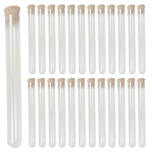 Uooduby 150 Stücke 20X150 Mm 30 Ml Kunststoff Reagenz Glas mit Korken, Klare Hochzeit Gunsten Geschenk Rohr Paket Rohr Uooduby 150 Stücke 20X150 Mm 30 Ml Kunststoff Reagenz Glas mit Korken, Klare Hochzeit Gunsten Geschenk Rohr Paket Rohr von Uooduby