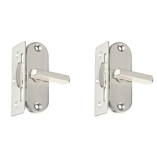 Uooduby 2 Stück 90-Grad-Scharnierschloss -Hakenschloss Aluminium Tür- und Fensterschloss Scheunenschloss Haushaltswerkzeuge von Uooduby