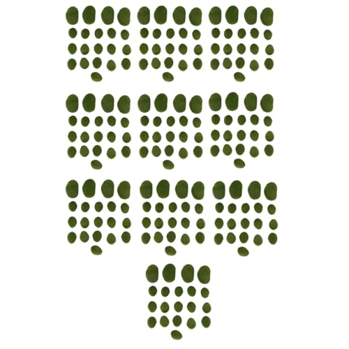 Uooduby 200 Stück 2 Größen Felsen dekorative Kunststeine mit grünem Moos überzogen Uooduby 200 Stück 2 Größen Felsen dekorative Kunststeine mit grünem Moos überzogen von Uooduby