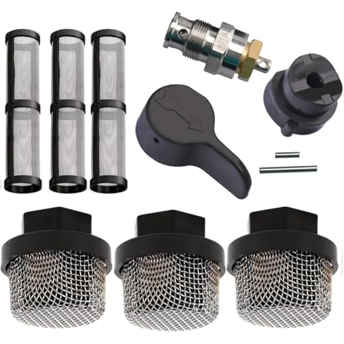 Uooduby 246384 246385 Filterset & 235014 Prime Ventil Abflussventil Ersatzkit für 390 395 490 495 495 595 3400 Luftless Farbe von Uooduby