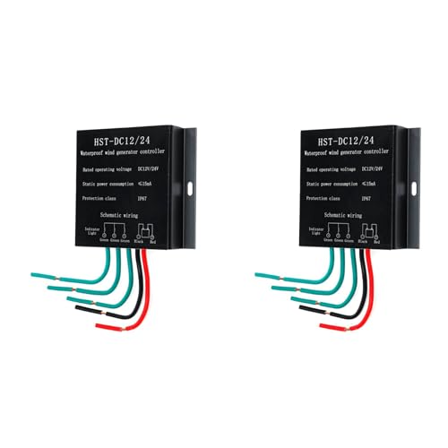 Uooduby 2X 12V / 24V 9000W Wind Turbinen Generator Controller Wasserdichter Batterie Laden ÜBerspannung Schutz Controller Regler von Uooduby