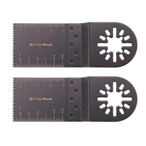 Uooduby 2X 35mm Metallklingen für Fein Multimaster Challenge Multitool Schwarz von Uooduby
