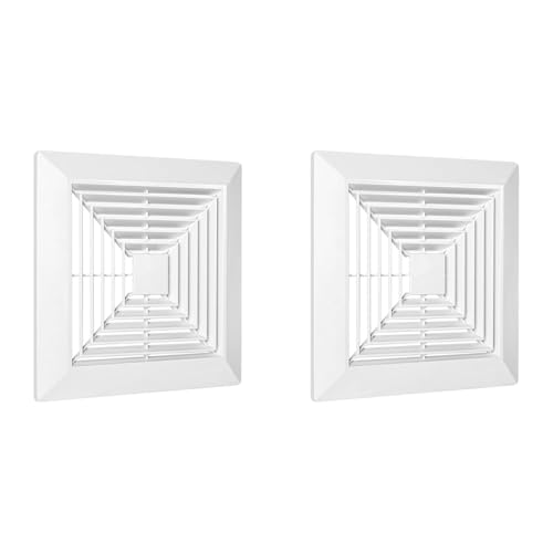Uooduby 2X Abluftventilatorabdeckung mit Federn, Ersatzteile für Quadratischen Abluftventilator Zur Decken- oder Wandmontage, Badezimmer Uooduby 2X Abluftventilatorabdeckung mit Federn, Ersatzteile für Quadratischen Abluftventilator Zur Decken- oder Wandmontage, Badezimmer von Uooduby