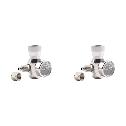 Uooduby 2X Aquarium CO2-Regler 2000 Psi Manometer für 6-Mm-Saugrohr 3/8-24UNF Uooduby 2X Aquarium CO2-Regler 2000 Psi Manometer für 6-Mm-Saugrohr 3/8-24UNF von Uooduby