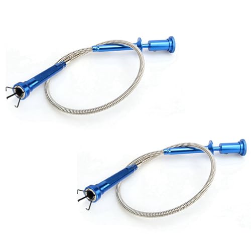 Uooduby 2X Flexibler Pick-Up-Magnet 4-Klauen-LED-Licht, Magnetisch, Lange, Picker, Autoreparaturfänger, Toilettengerät, Kanalisations-Pickup-Tool von Uooduby