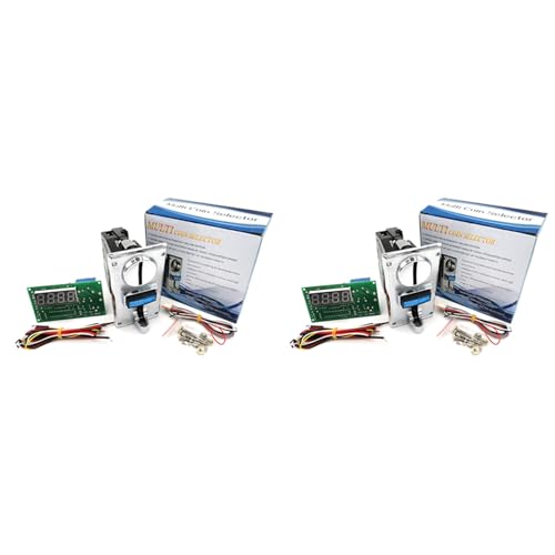 Uooduby 2X MüNzprüFer für Mehrere WäHrungen 15A Zeitsteuertafel Massagestuhl Waschmaschine Zeitsteuerbox ZubehöR von Uooduby