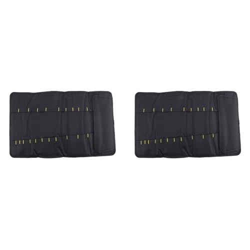 Uooduby 2X Professionelle Kochtasche für Besteck - Messerrollentasche für KöChe, Platz für Bis zu 22 Messer, Schwarze -Aufbewahrungstasche Uooduby 2X Professionelle Kochtasche für Besteck - Messerrollentasche für KöChe, Platz für Bis zu 22 Messer, Schwarze -Aufbewahrungstasche von Uooduby