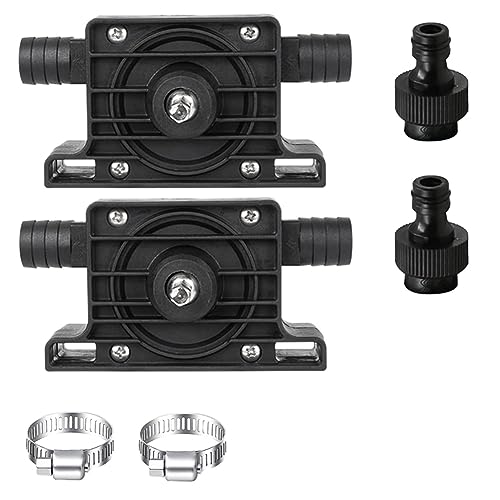 Uooduby 2er-Pack Hand-Bohrmaschinen-Wasserpumpe, Tragbare Mini-Ölpumpe mit Wasseranschlüssen, Selbstansaugende Flüssigkeitspumpe, Einfach zu Bedienen, Schwarz Uooduby 2er-Pack Hand-Bohrmaschinen-Wasserpumpe, Tragbare Mini-Ölpumpe mit Wasseranschlüssen, Selbstansaugende Flüssigkeitspumpe, Einfach zu Bedienen, Schwarz von Uooduby
