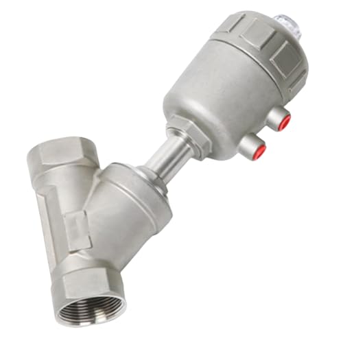 Uooduby 304 Edelstahl Y-Förmiges Pneumatisches Sitzventil Pneumatisch angetriebenes Winkelsitzventil 4-Punkt-Hochtemperatur-Dampf-Inline-Sitzventil DN15 Uooduby 304 Edelstahl Y-Förmiges Pneumatisches Sitzventil Pneumatisch angetriebenes Winkelsitzventil 4-Punkt-Hochtemperatur-Dampf-Inline-Sitzventil DN15 von Uooduby