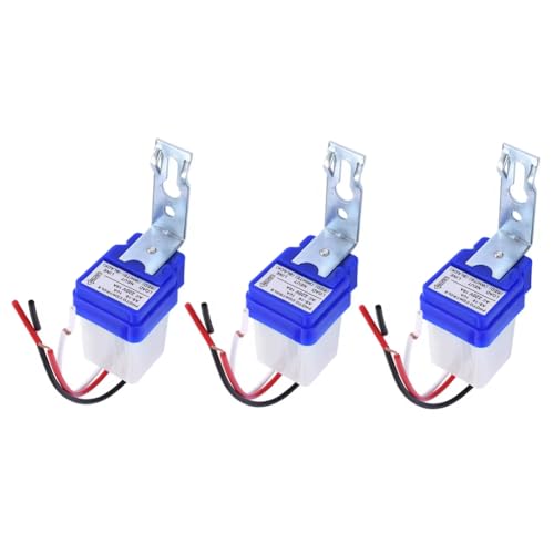 Uooduby 3PCS Photocell Street Light Switch AS-10 Wasserdichte Fotokontrollsensor-Switch Automatic AUT AC 220V von Uooduby
