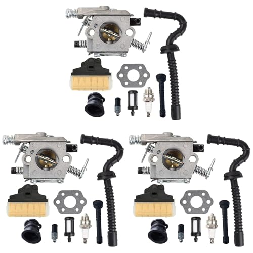 Uooduby 3X MS 250 Vergaser-Luftfilter-Einstellsatz für MS250 Vergaser 021 023 025 MS210 MS230 Austausch Von Sägeteilen Uooduby 3X MS 250 Vergaser-Luftfilter-Einstellsatz für MS250 Vergaser 021 023 025 MS210 MS230 Austausch Von Sägeteilen von Uooduby