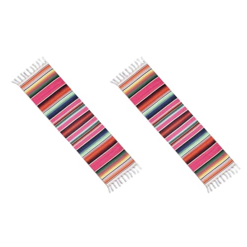 Uooduby 4 Stück Mexikanischer TischläUfer 14 X 108 für Mexikanische Party-Hochzeitsdekorationen im Freien, Picknicks, Esstisch von Uooduby