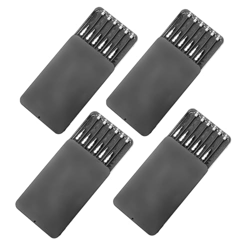 Uooduby 4X Modell-MalstäNder-Basishalter und 48-Teiliges Magnetisches, Biegbares Krokodilklemmen-Set, Modellierwerkzeuge für Airbrush von Uooduby