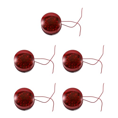 Uooduby 5X AC 220V Industrial LED Stroboskop Licht Unfall Warnung Lampe Rot LTE-5061 de von Uooduby