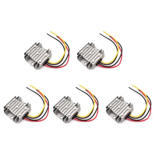 Uooduby 5X DC 24V zu 12V, Spannung Buck Konverter 5A 60W, Transformator Wasserdicht mit Aluminium GehäUse Uooduby 5X DC 24V zu 12V, Spannung Buck Konverter 5A 60W, Transformator Wasserdicht mit Aluminium GehäUse von Uooduby