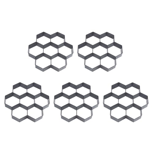 Uooduby 5X DIY Patio Walk Maker Trittstein Beton Pflaster Form Wiederverwendbare Pfad Maker Form Garten Pflasterstein Formen 30 X 30 cm Uooduby 5X DIY Patio Walk Maker Trittstein Beton Pflaster Form Wiederverwendbare Pfad Maker Form Garten Pflasterstein Formen 30 X 30 cm von Uooduby