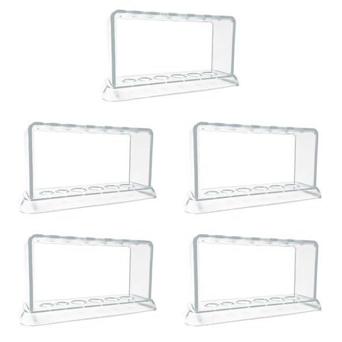 Uooduby 5X Kunststoff Klarer Reagenzglas Tube Halter 6 Loch StäNder Labor Reagenzglas Tube StäNder Regal Schul Bedarf Labor Ausstattung 16,7 X 8 X 3 cm Uooduby 5X Kunststoff Klarer Reagenzglas Tube Halter 6 Loch StäNder Labor Reagenzglas Tube StäNder Regal Schul Bedarf Labor Ausstattung 16,7 X 8 X 3 cm von Uooduby