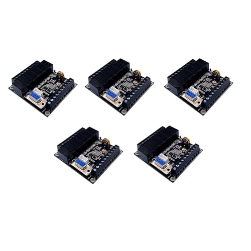 Uooduby 5X PLC Industrial Control Board FX1N-14MR Relaismodul Editierbarer Controller von Uooduby