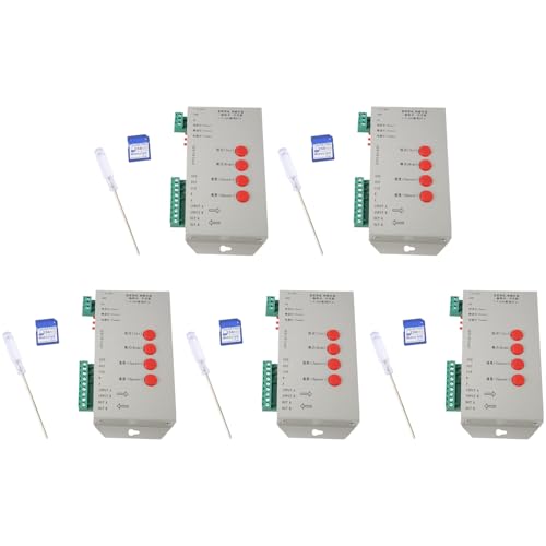 Uooduby 5X RGB-LED-Controller T1000S SD-Karte 2048 Pixel Controller für WS2801 WS2811 WS2812B SK6812 LPD6803 LED-Streifenlicht von Uooduby