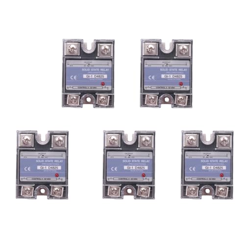 Uooduby 5X Ssr 25A 3-32V Dc Bis 24-480V Ac Einphasen Halb Leiter Relais Dc Steuerung Ac -1 D4825 Last Spannung Uooduby 5X Ssr 25A 3-32V Dc Bis 24-480V Ac Einphasen Halb Leiter Relais Dc Steuerung Ac -1 D4825 Last Spannung von Uooduby