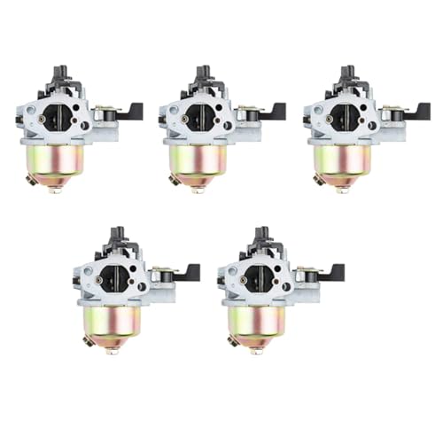 Uooduby 5X für GXV160 Motor Vergaser, Geeignet für GXV120 GXV140 RasenmäHer 4 Takt Motor Garten Werkzeug Teile von Uooduby