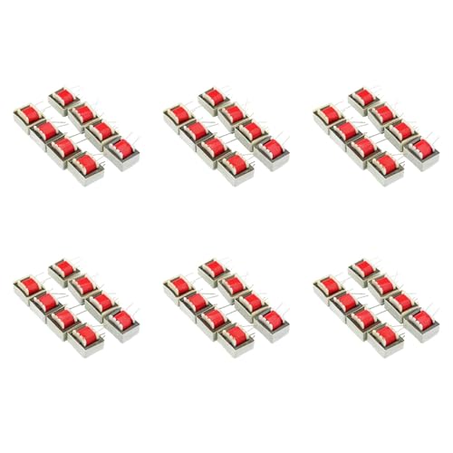 Uooduby 60 STÜCKE EI14 Audio-Transformator 600:600 Ohm 1:1 EI14/EI-14 Hocheffiziente Audio-Trenntransformatoren für Transform von Uooduby