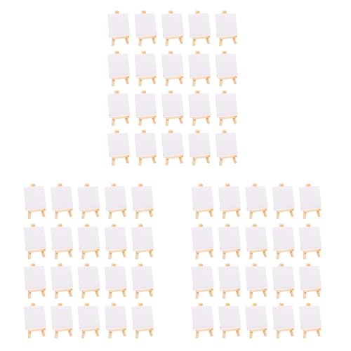 Uooduby 60 Stück Mini Segeltuch Zeichen Brett mit Staffelei, Malerei Leinwand Panel, Geeignet für Kunst Malerei Party Zubehör Uooduby 60 Stück Mini Segeltuch Zeichen Brett mit Staffelei, Malerei Leinwand Panel, Geeignet für Kunst Malerei Party Zubehör von Uooduby