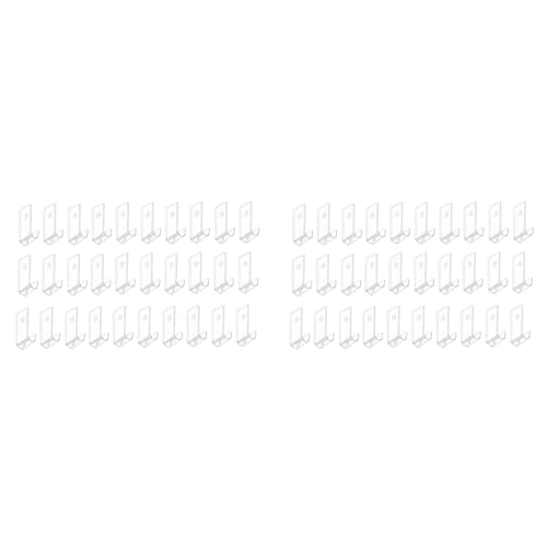 Uooduby 60X Vinyl-Schallplatten-Display-Regal, Wandhalterung, 30 StüCk, Minimalistischer Acryl-Vinylhalter, Wand-Schallplatten-Wand-Display-StäNder für CD-Display von Uooduby